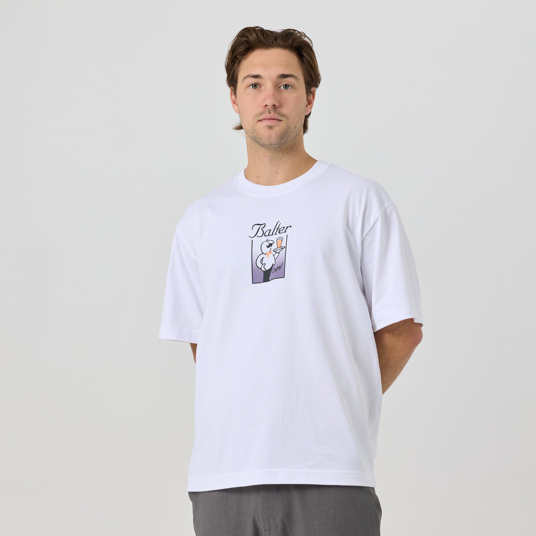 Served Box Tee - White