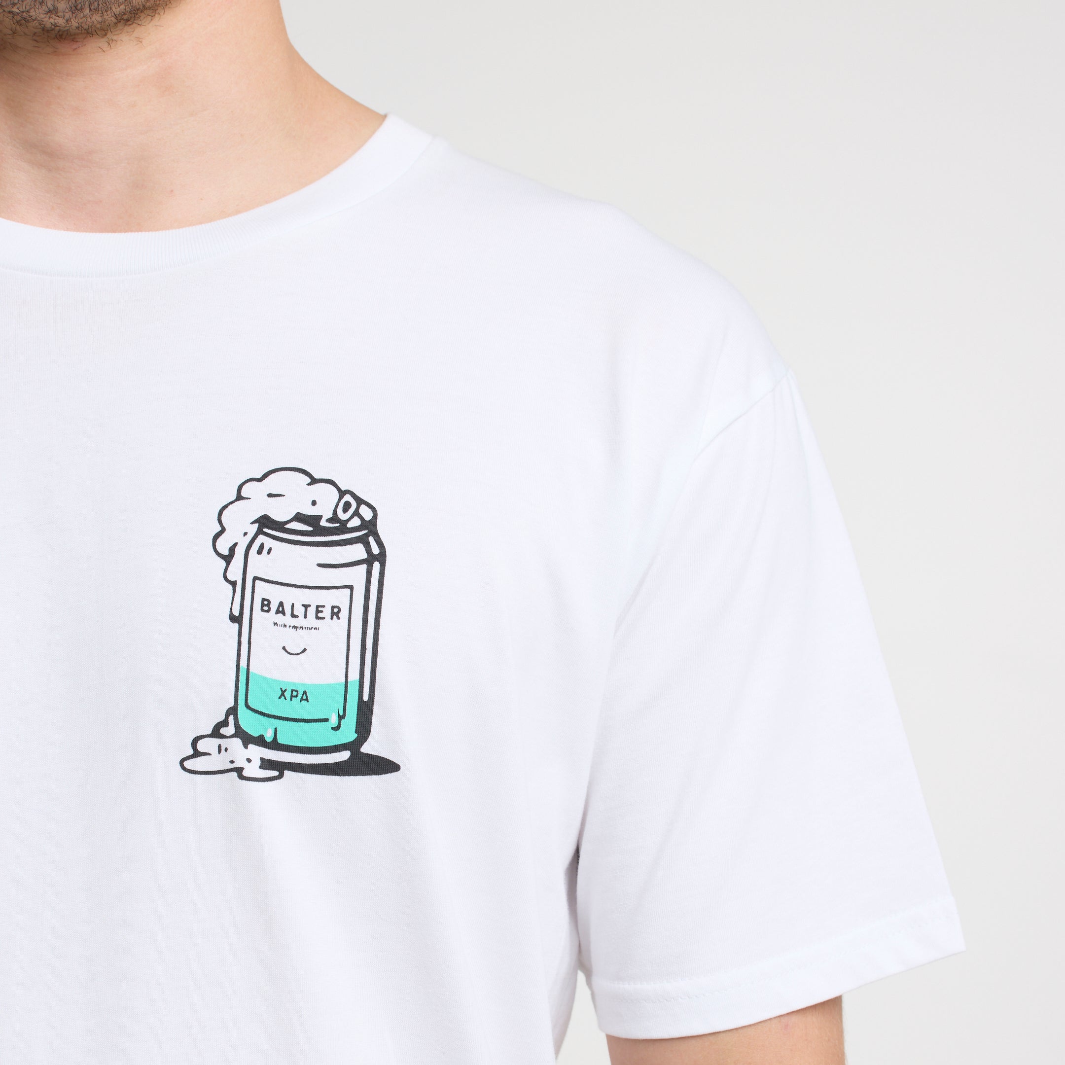 Deconstructed Can Tee - White
