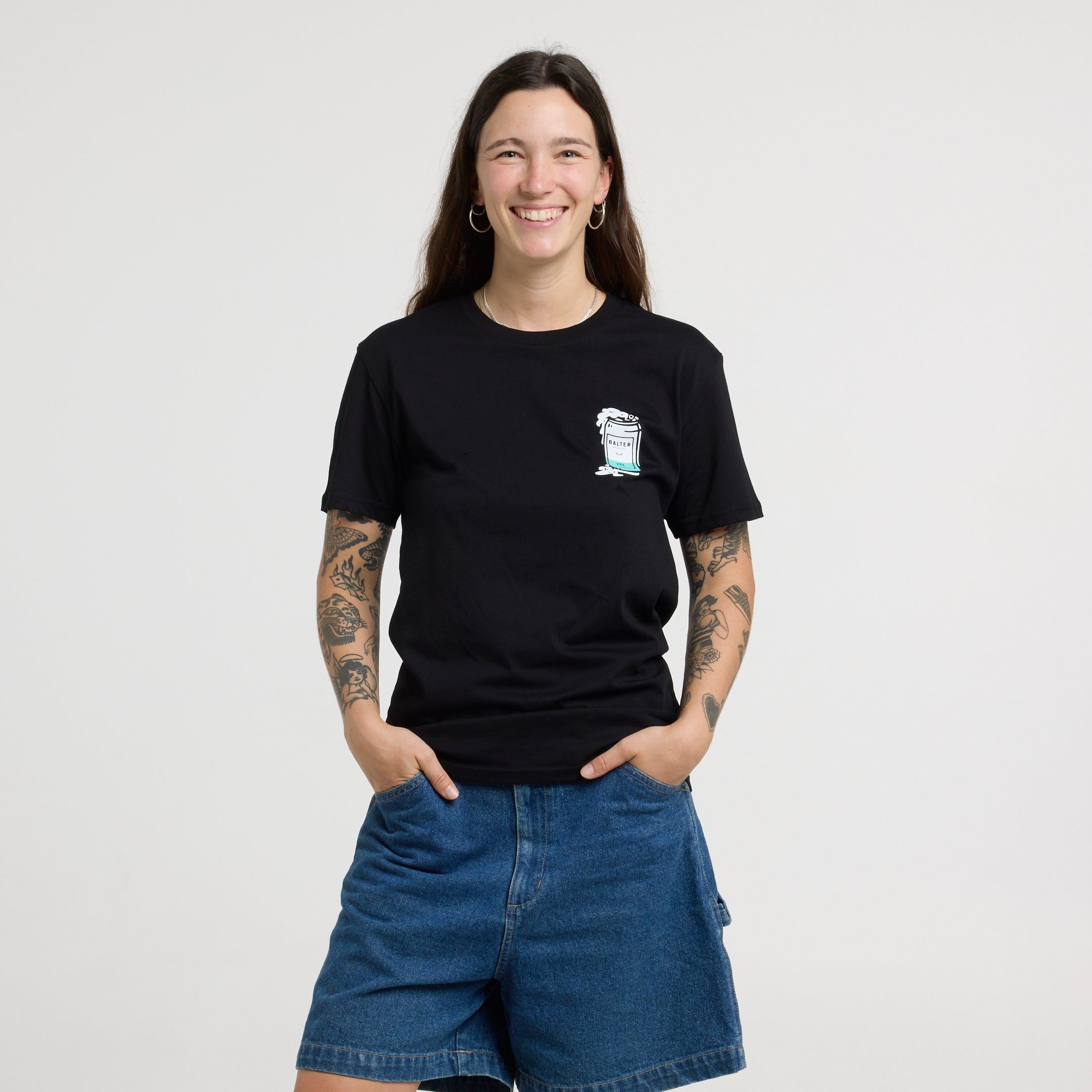 Deconstructed Can Tee - Black