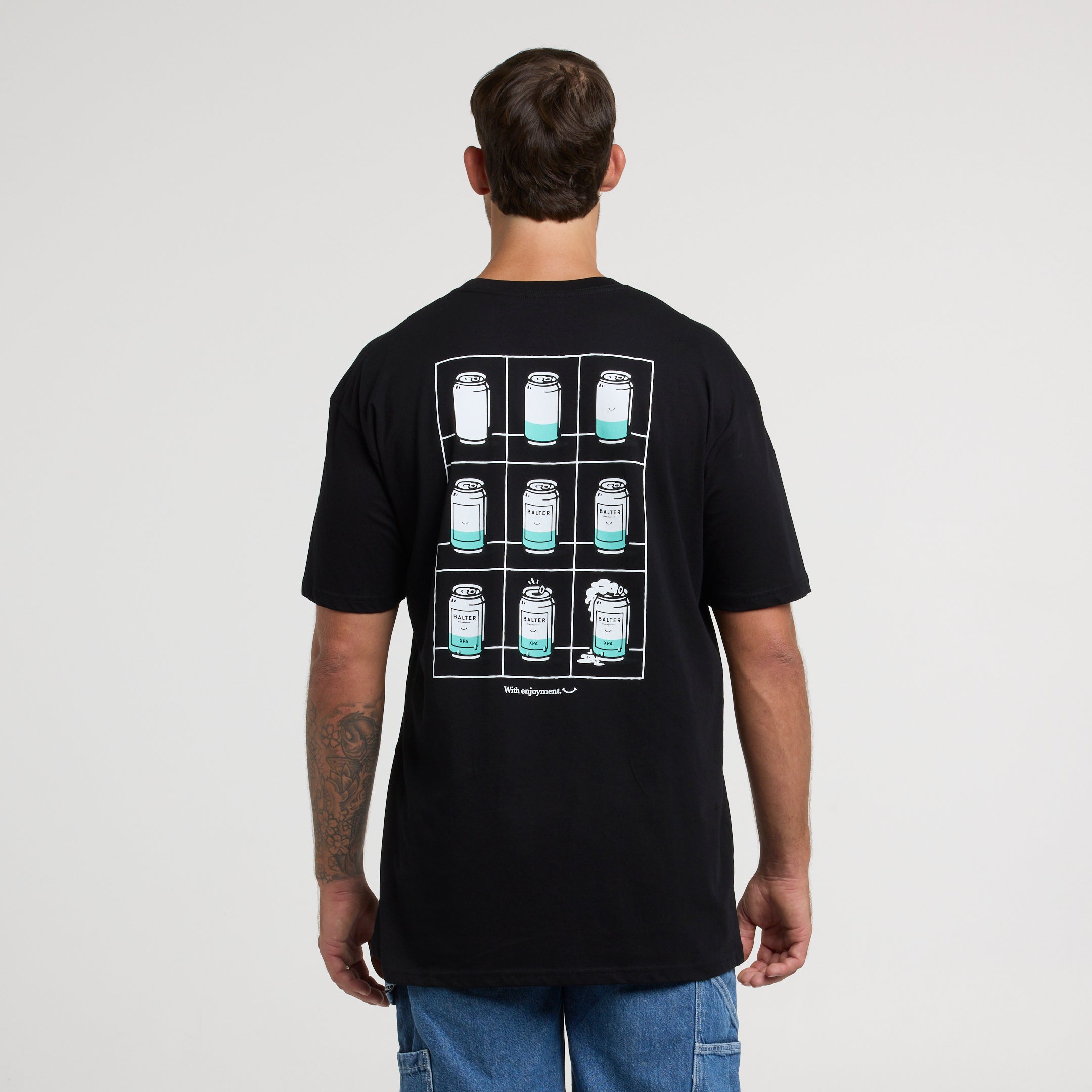 Deconstructed Can Tee - Black