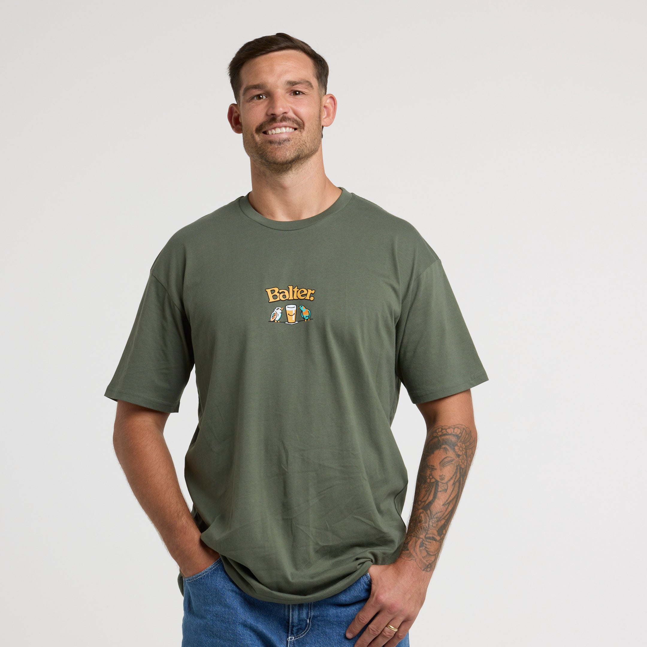 Birds & BEER Tee - Cypress