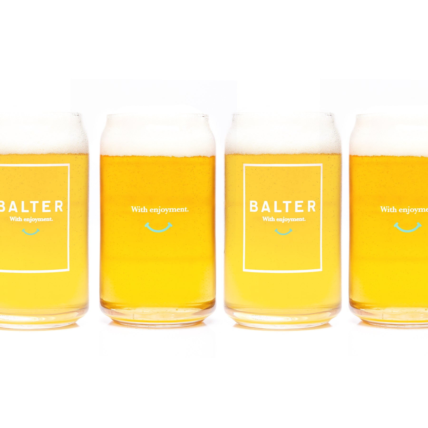 4pack - Balter 16oz / 470ml Tinnie Glass - Balter Brewing Company - Craft Beer Merch Australia