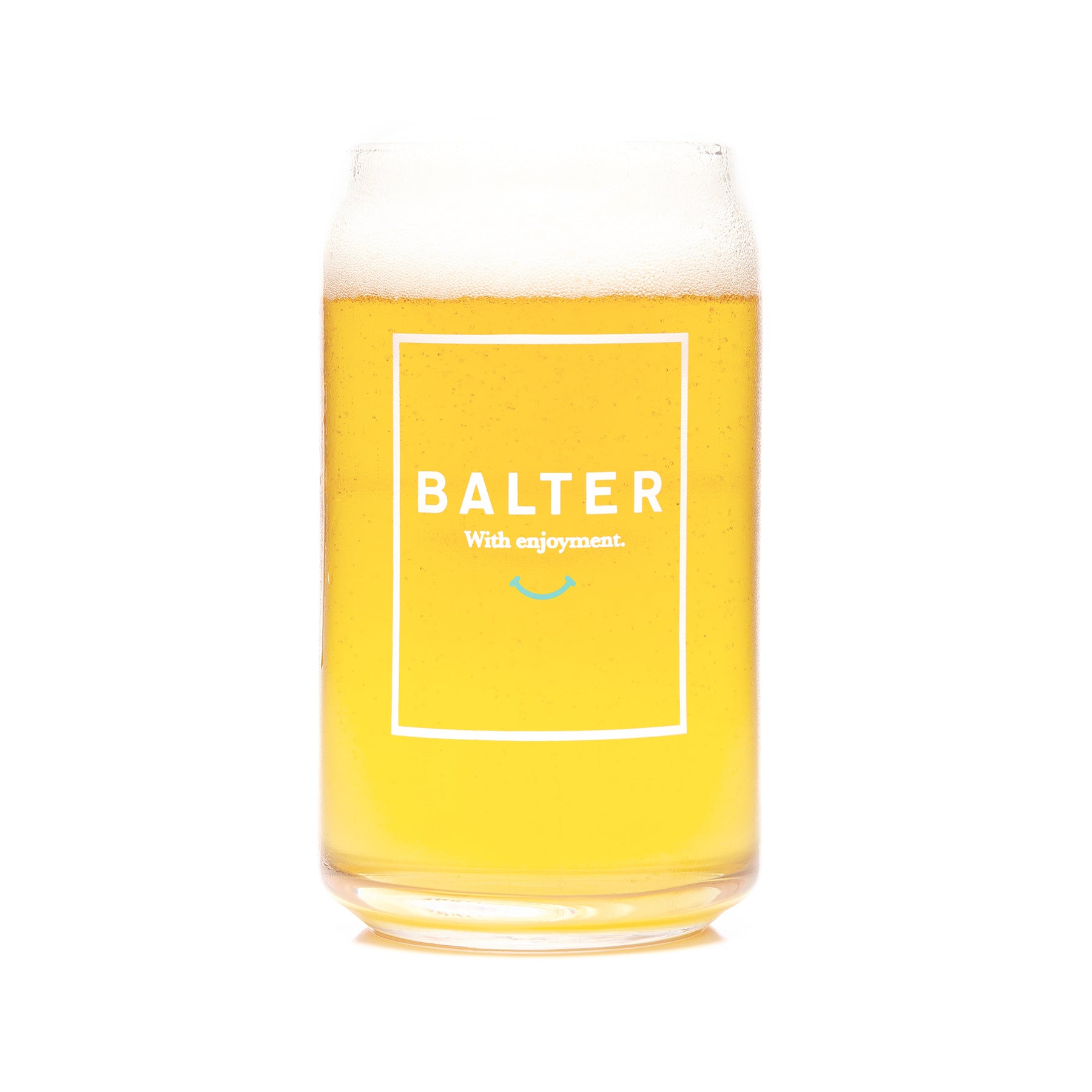 Single - Balter 16oz / 470ml 'Tinnie' Glass - Balter Brewing Company - Craft Beer Merch Australia