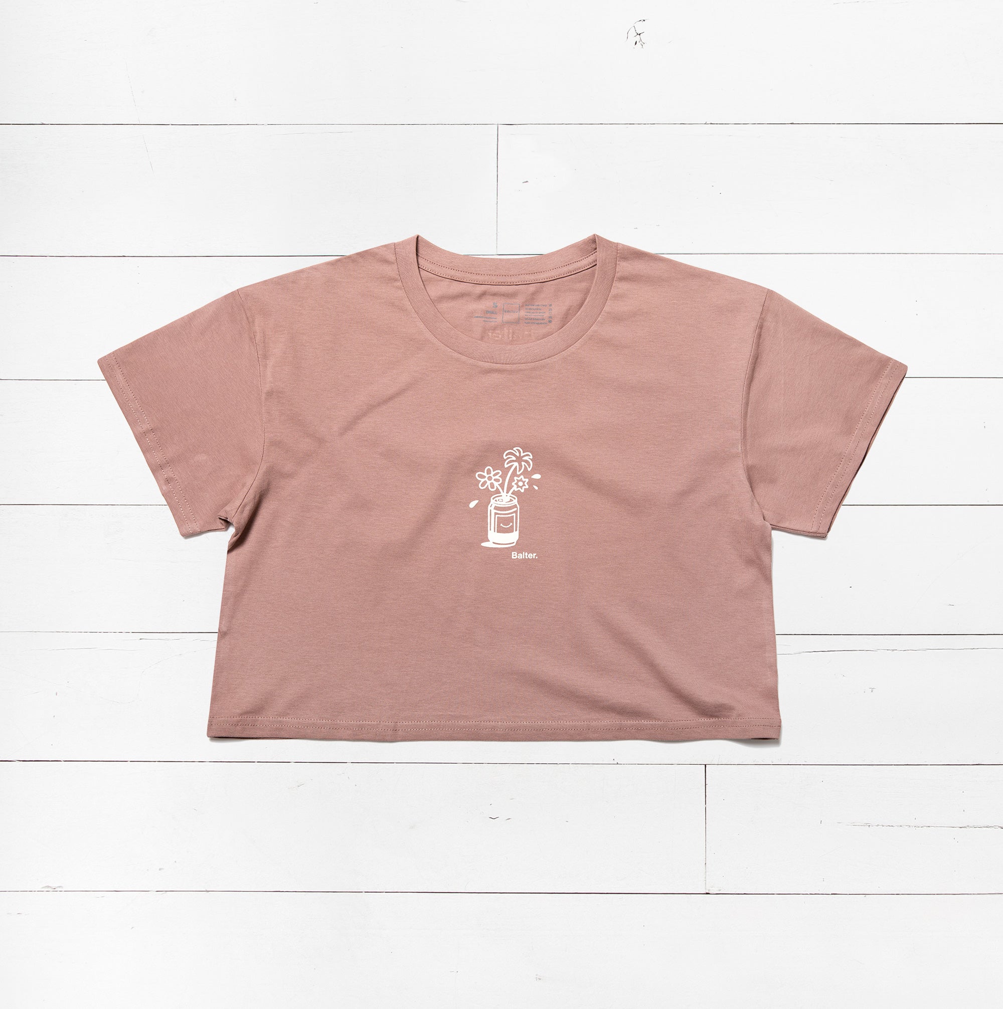 Womens Refreshing Crop - Hazy Pink