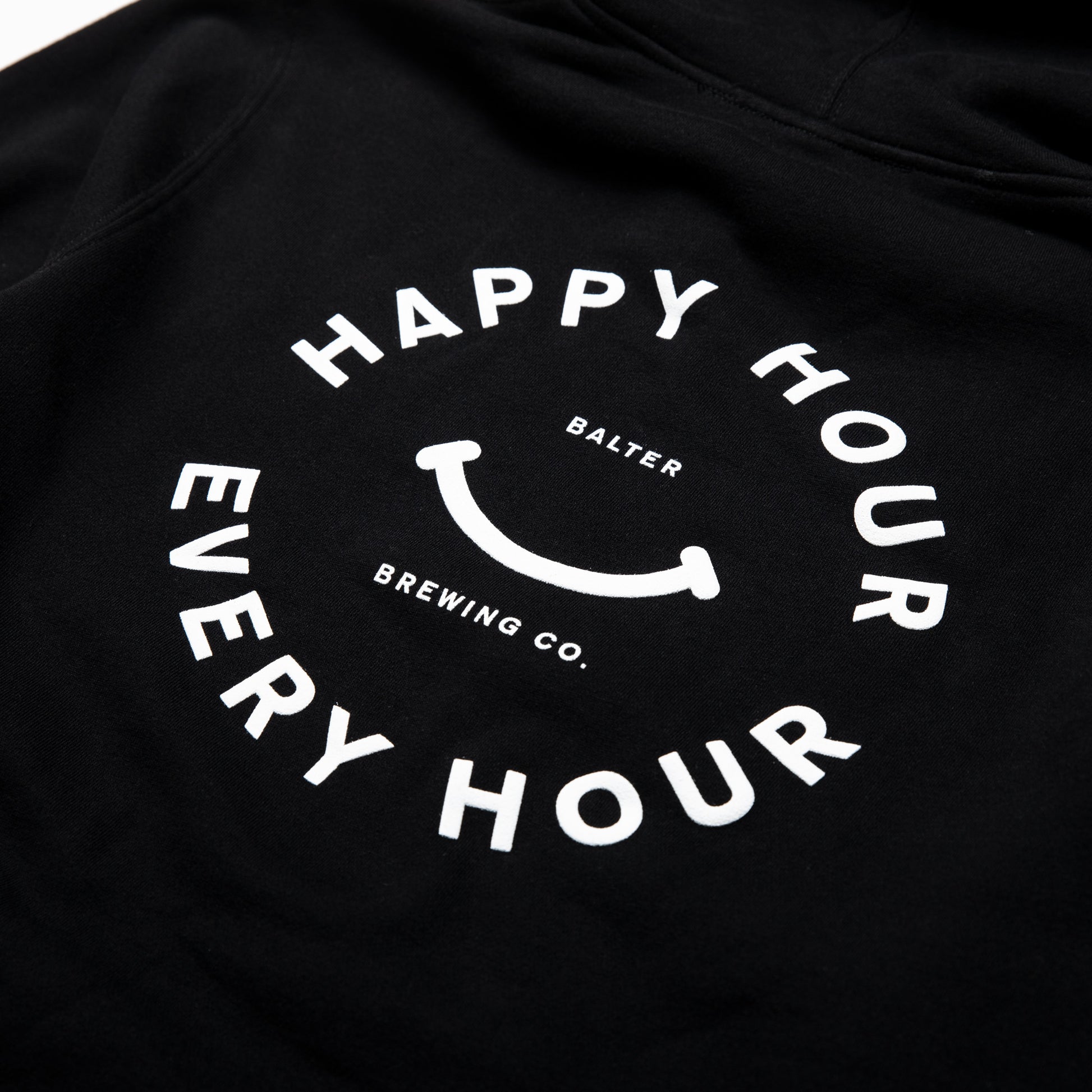 Happy Hour Every Hour Hoodie - Black - Balter Brewing Company - Craft Beer Merch Australia