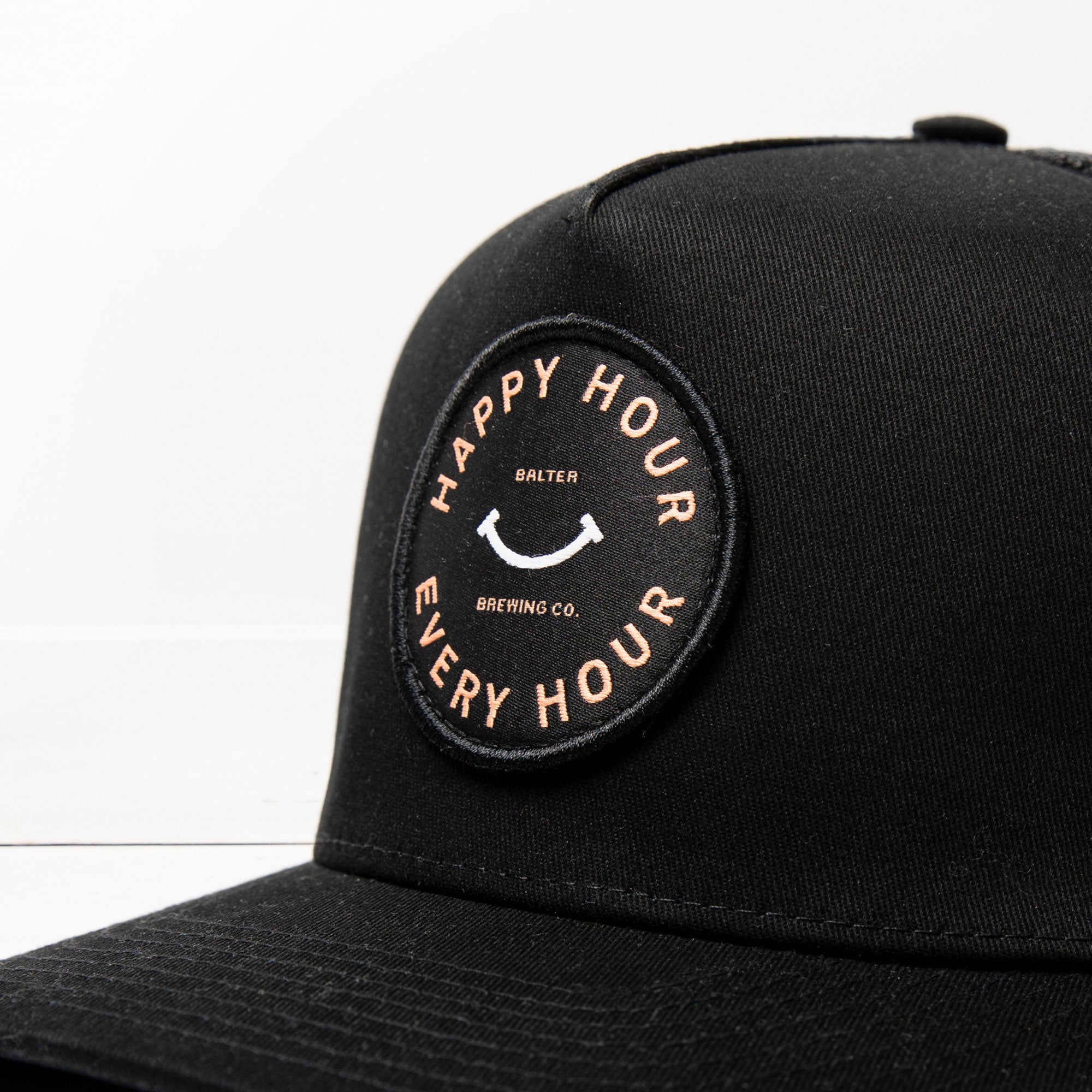 Happy Hour Every Hour Trucker - Black - Balter Brewing Company - Craft Beer Merch Australia